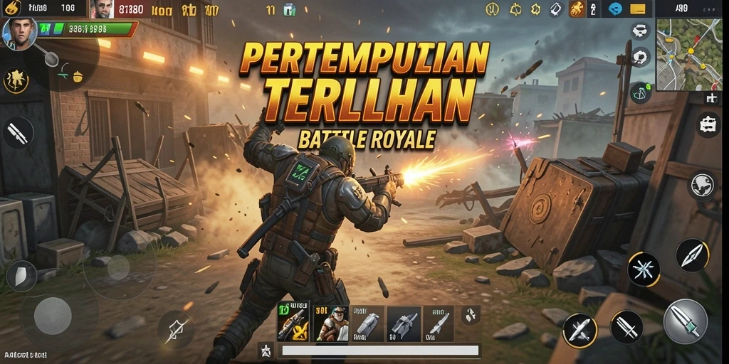 Tampilan gameplay mendebarkan dari 8180 saat bertempur di medan perang.