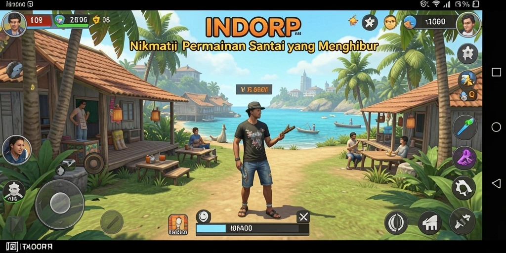 Tampilan gameplay INDORP yang menarik dan mengasyikkan.