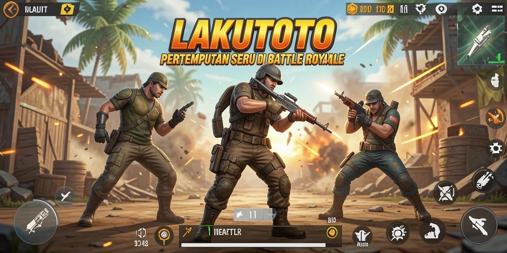 Gameplay menegangkan di LAKUTOTO dengan berbagai aksi pertempuran.