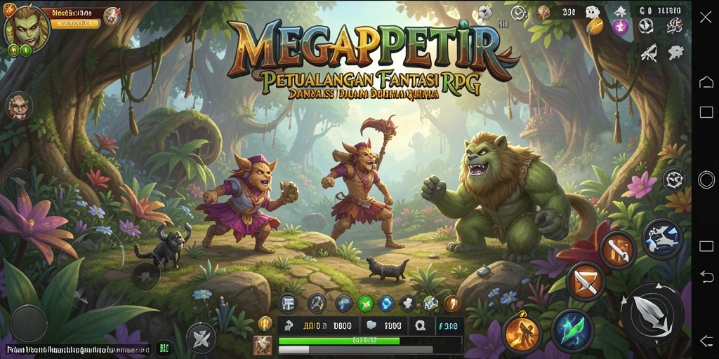 Tampilan gameplay <strong>MEGAPETIR</strong> yang memikat di dunia fantasi.