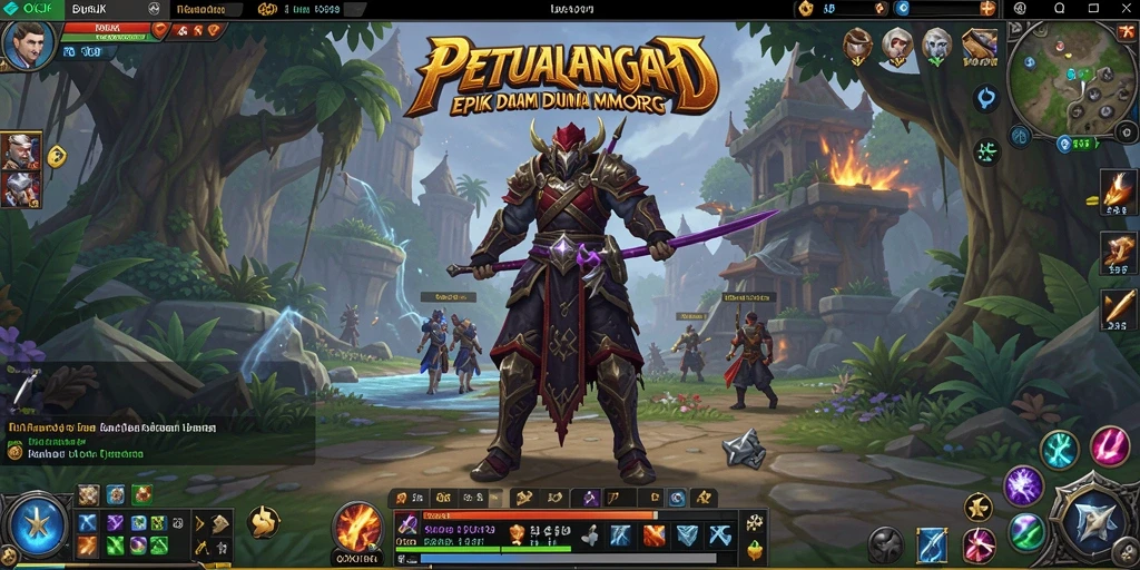 Tampilan gameplay OKJK yang menarik dalam dunia MMORPG.