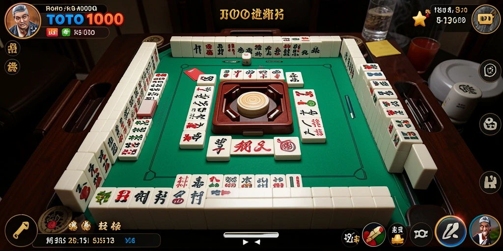 Gameplay Mahjong seru di TOTO1000 dengan fitur menarik.