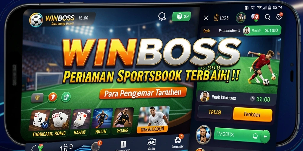 Tampilan gameplay utama WINBOSS yang menampilkan taruhan olahraga.